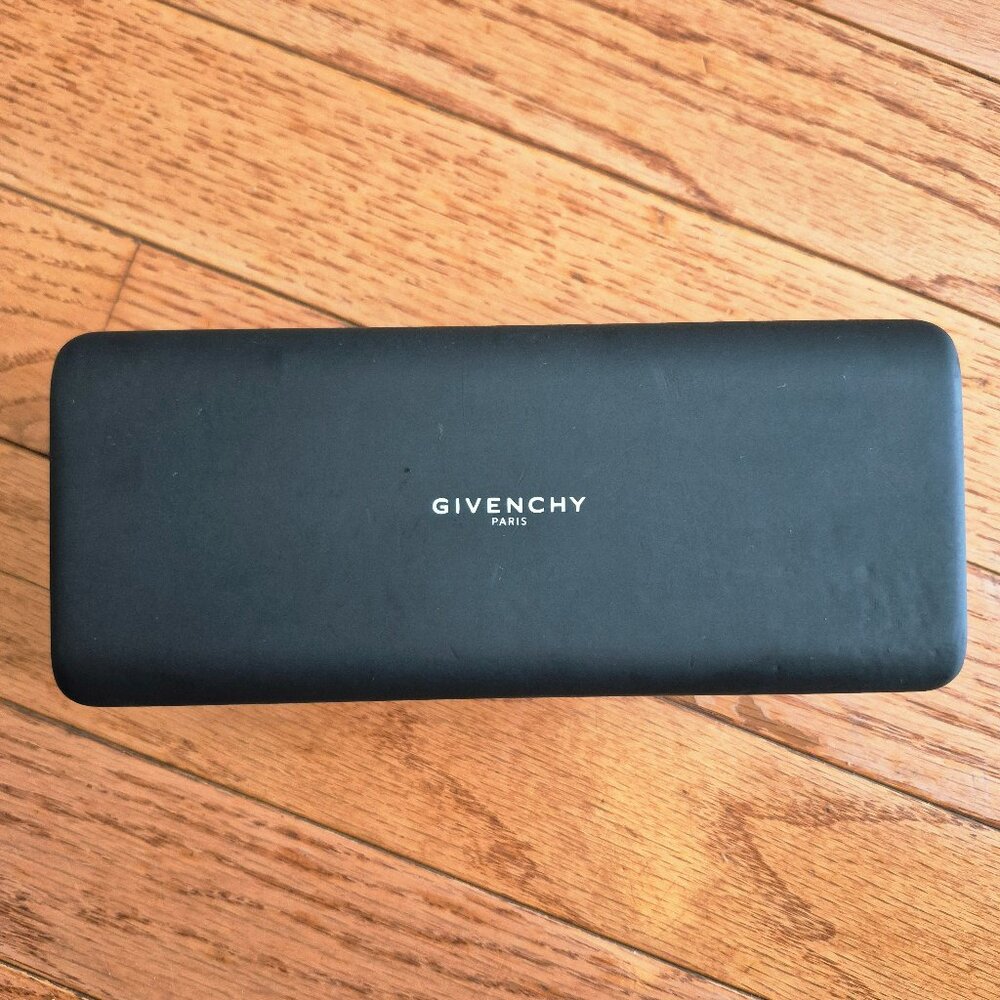 Givenchy Paris Black Hard Clam Shell Sunglass Accessories Jewelry Case Box